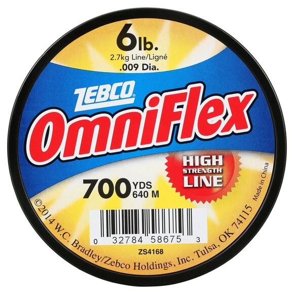 Zebco Omniflex Monofilament Fishing Line, 6-Pound Test - 700 Yards - Picture 1 of 6